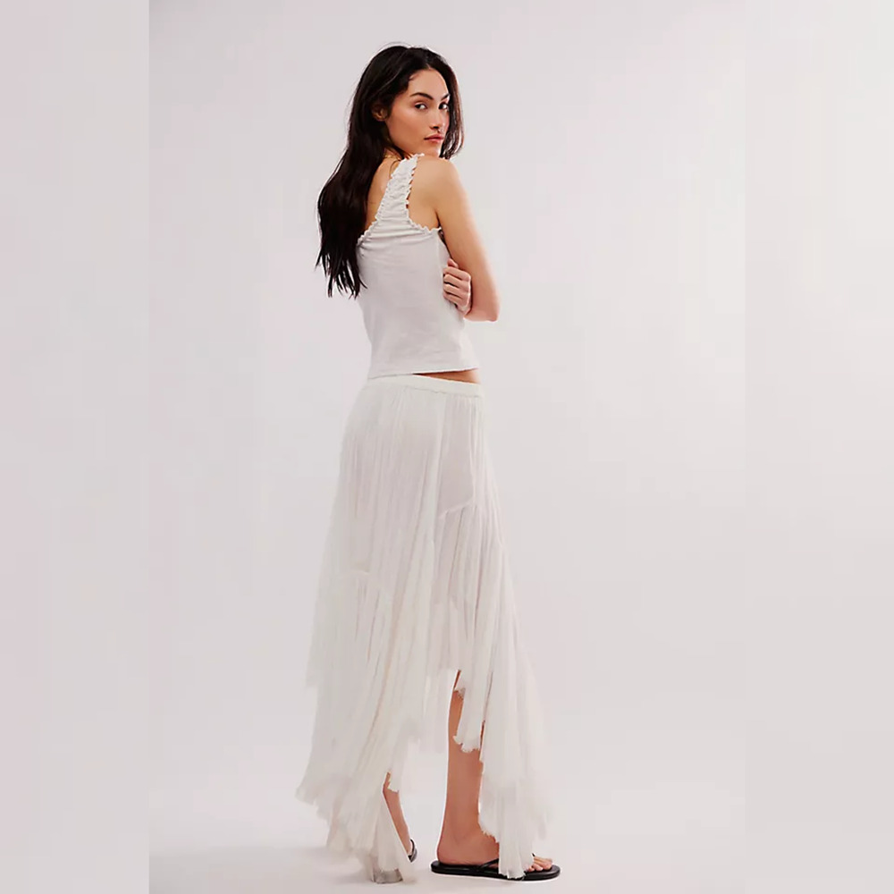 FP One - Free People Clover Skirt - White - Size Medium - Picture 3 of 11
